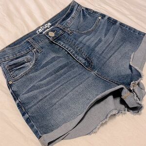 High-Waisted Denim Shorts